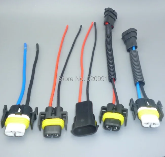 shhworldsea 1PCS H8 H9 H11 Wiring Harness Socket Car Wire Connector Cable Plug Adapter for HID LED Foglight Head Light Lamp