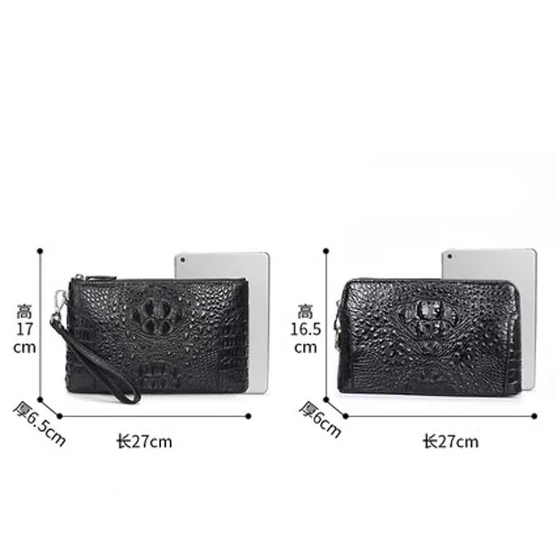 moben new crocodile leather men's bags business Hand bag leisure handbags male Clip package men  large capacity men clutch bag