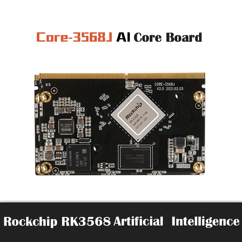 

Rockchip RK3568 Coreboard Core-3568J Industry Board 4GB+32GB Quad-Core High-Performance AI WiFi 6 SBC for IOT Smart NVR