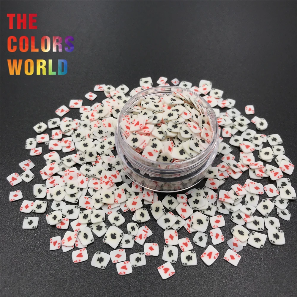 

Poker Shape Polymer Clay Sprinkles Hot Soft Clay Sprinkles Colorful Nail Art Decoration Plastic Crafts Tiny Cute Accessories