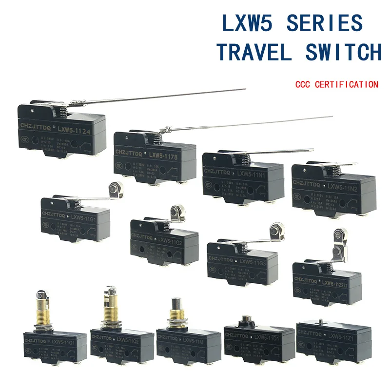 CHZJTTDQ Travel/Limit/Microswitch LXW5-11G1 G2 G3 2277 Q1 Q2 M11 Z1 D1 78 24 N1 N2 Copper Contact Flame-Retardant Shell Material