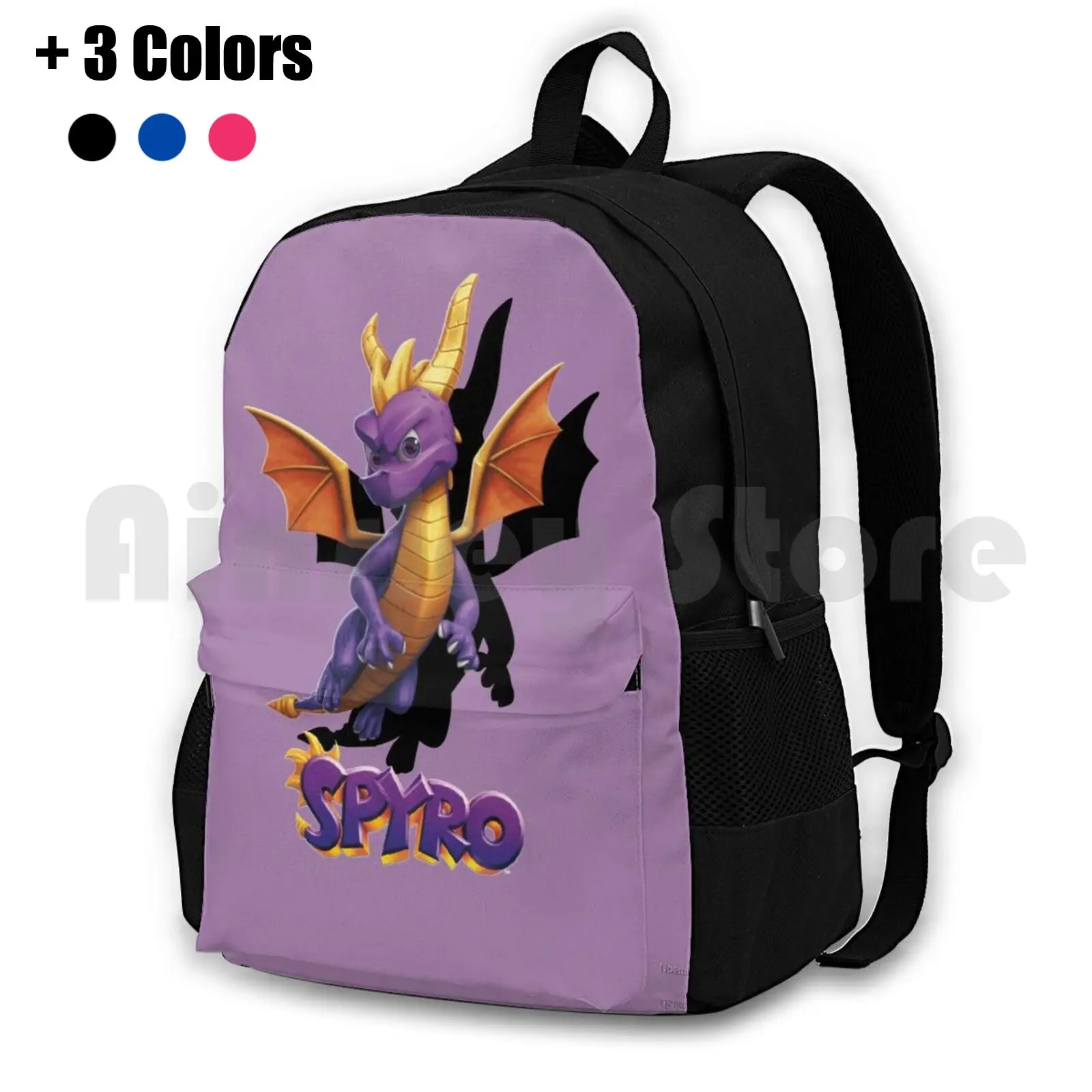 Spyro Outdoor Hiking Backpack Riding Climbing Sports Bag Spyro Dragon Spyro Stance Hd Cartoon Games Gaming Dragon Original