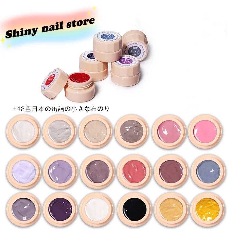 48 Solid Colors Paint Cloth Gel Nail Art Designs 2021 Hot Sale Soak Off LED Ink Color Varnish UV Gel Nail Polish SNJJ20