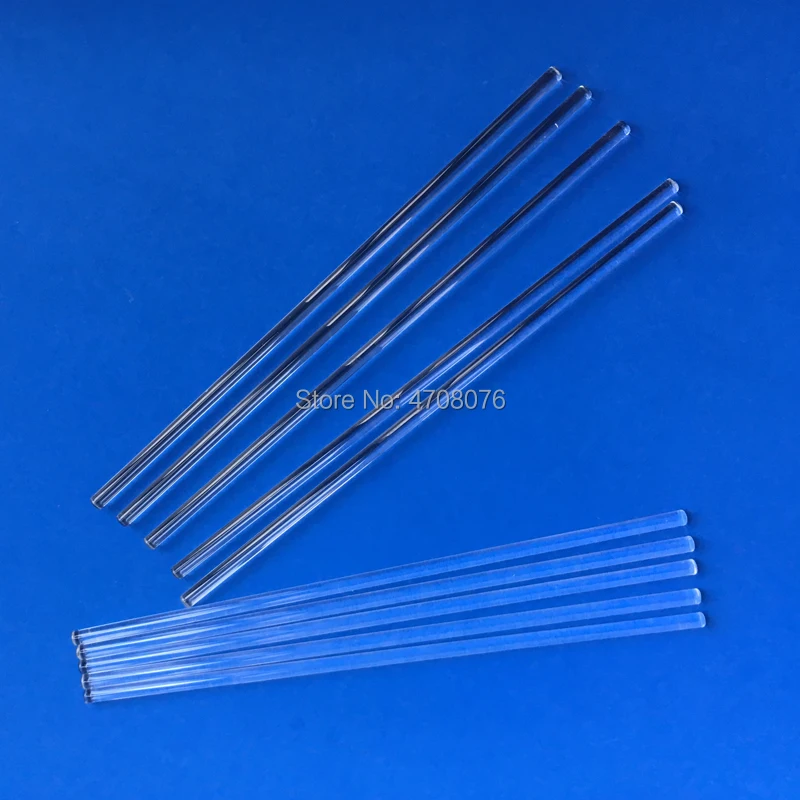 6*250mm Borosilicate glass stirring rod transparent Lab stirring stick/muddler glass stirrer for scientific experiment