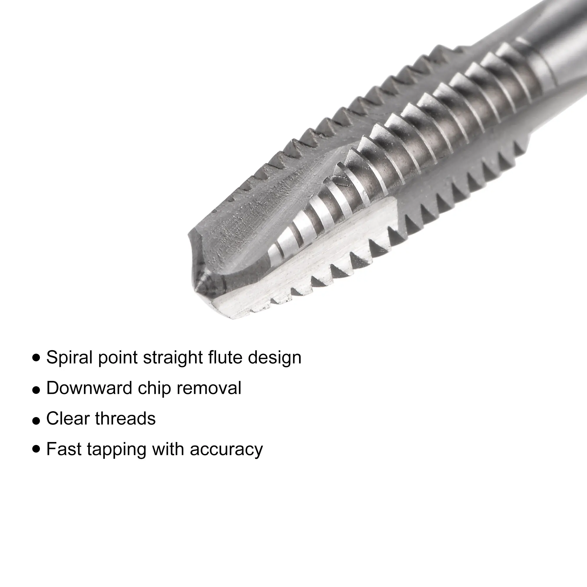 Uxcell Spirale Punkt Threading Tap 1/4-20 BSW, HSS (Hohe Geschwindigkeit Stahl) maschine Gewinde Schraube Tap 3 Gerade Flöten Unbeschichteten Tap