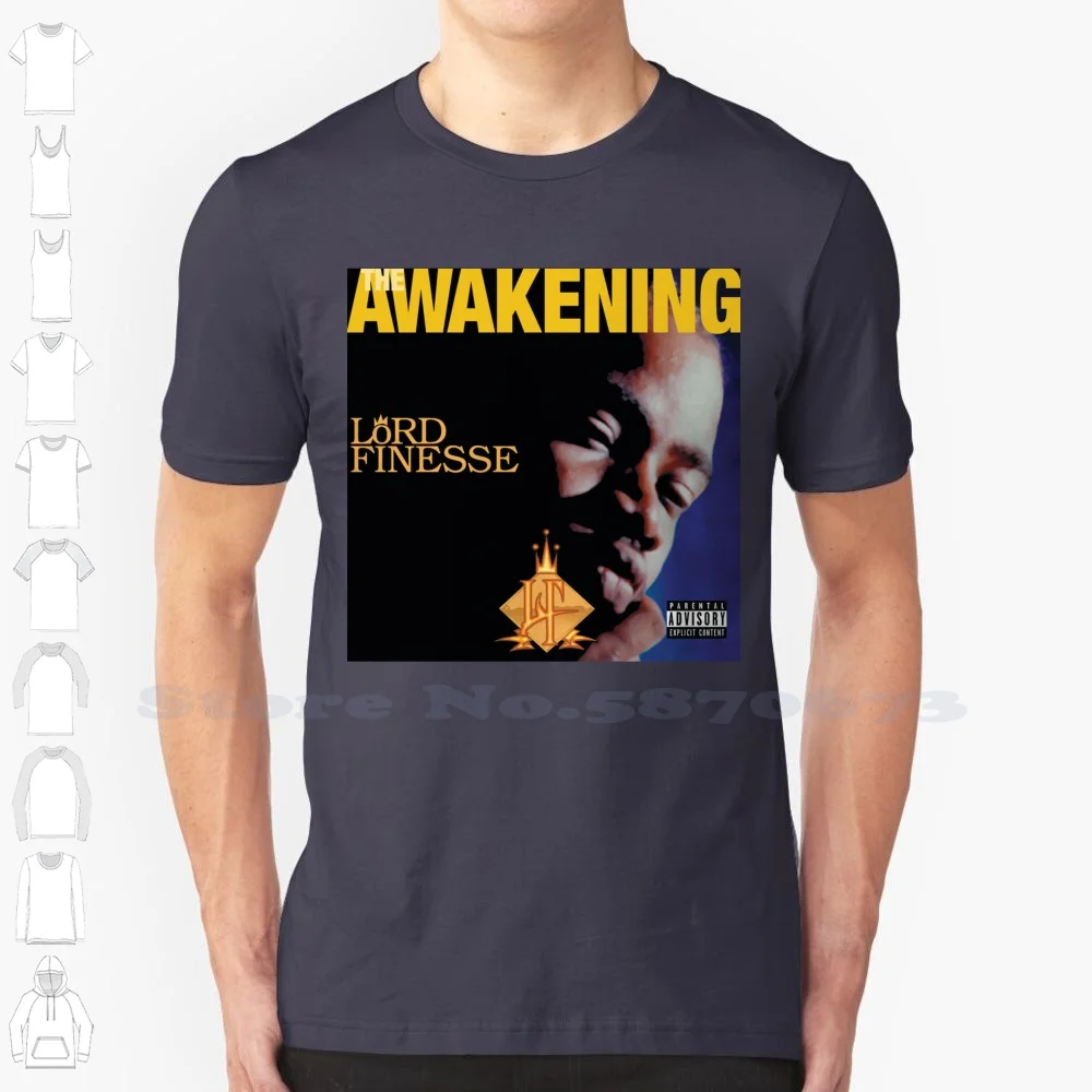 Lord Finesse-The Awakening ( 1996 ) 100% Cotton T-Shirt Lord Finesse The Awakening Return Of The Funky Man Oc Buckwild Diamond