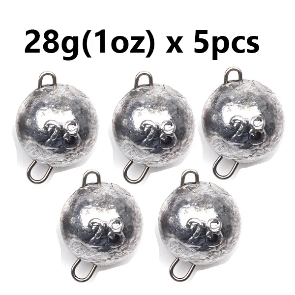 5 teile/los Angeln Gewicht Platinen 3g-28g Tiefe Wasser Kugel Gewicht mit Wirbel Runde Ball Platinen angelgerät Zubehör
