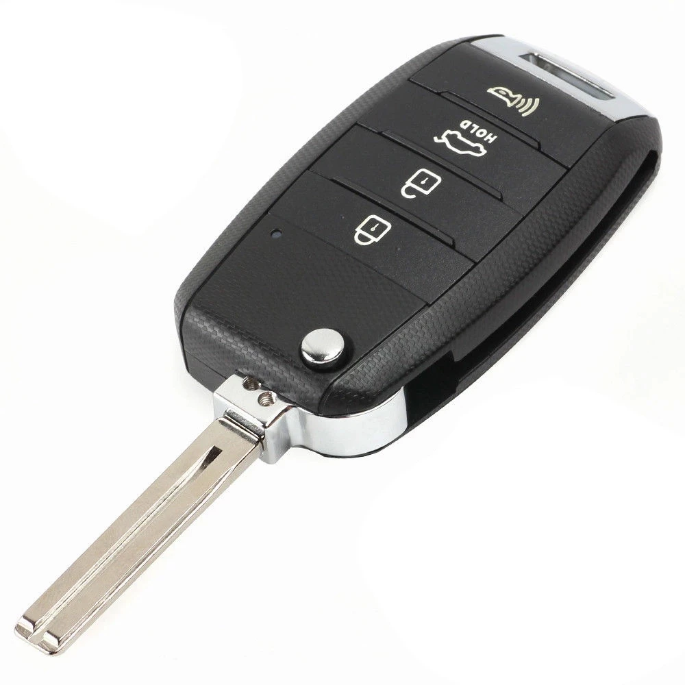 KEYECU Flip 4 Buttons Smart Key Remote 433MHz ID46 Chip Dla KIA Soul 2014 2015 2016 2017 2018 2019 P/N: 95430-B2100 OSLOKA-875T