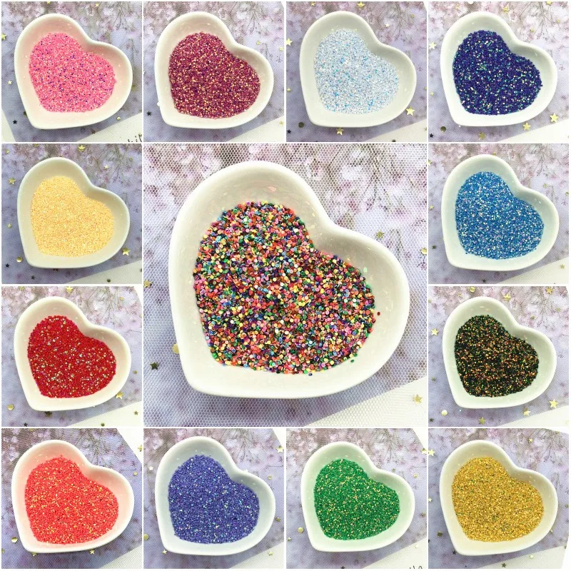 Gillter Sequin 1mm Circle Dot Mix Color Pvc Loose Sequins Paillettes Party Craft  Nail Arts Wedding Decoration Confetti 10g