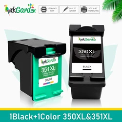 Inkgarden Vervanging Hp 350 Xl-Hp 351 Xl Compatibel-Hp 350XL Zwart En Hp 351XL Gereviseerde Kleur Cartridges