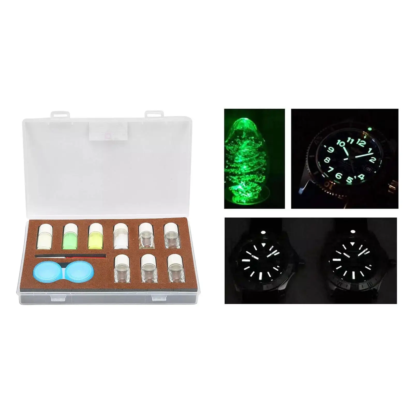 4 Color Professional Luminous Powder Set Watch Part Repair Accessories