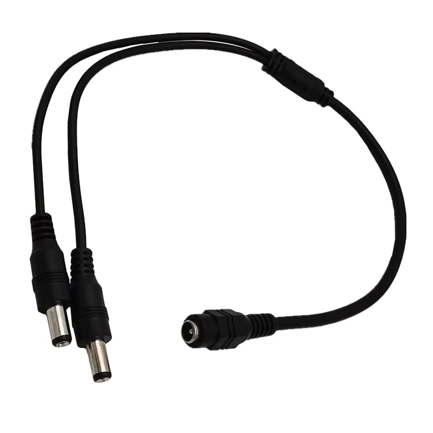 تيار مستمر السلطة جاك 5.5x2.1 مللي متر تيار مستمر كابل الطاقة 1 أنثى إلى 2 ذكر التوصيل الفاصل محول للأمن كاميرا تلفزيونات الدوائر المغلقة وشريط LED 0.4 متر