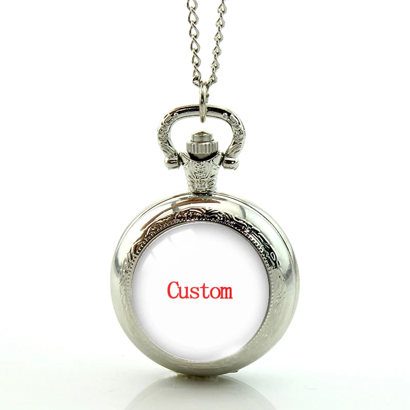 Pocket Watch Customization Glass Cabochon Handmade Craft Jewelry OMG