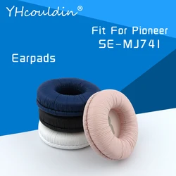 Earpads For Pioneer SE MJ741 SE-MJ741 Headset Accessaries Replacement Ear Cushions Wrinkled Leather Material