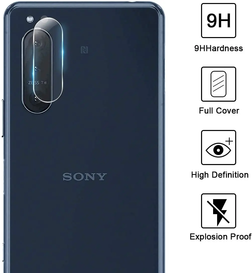 2.5D 9H Tempered Glass For Sony Xperia 1 5 10 II iii Screen Protector with HD Lens Protector On For Sony Xperia1 5 10 III IV VII