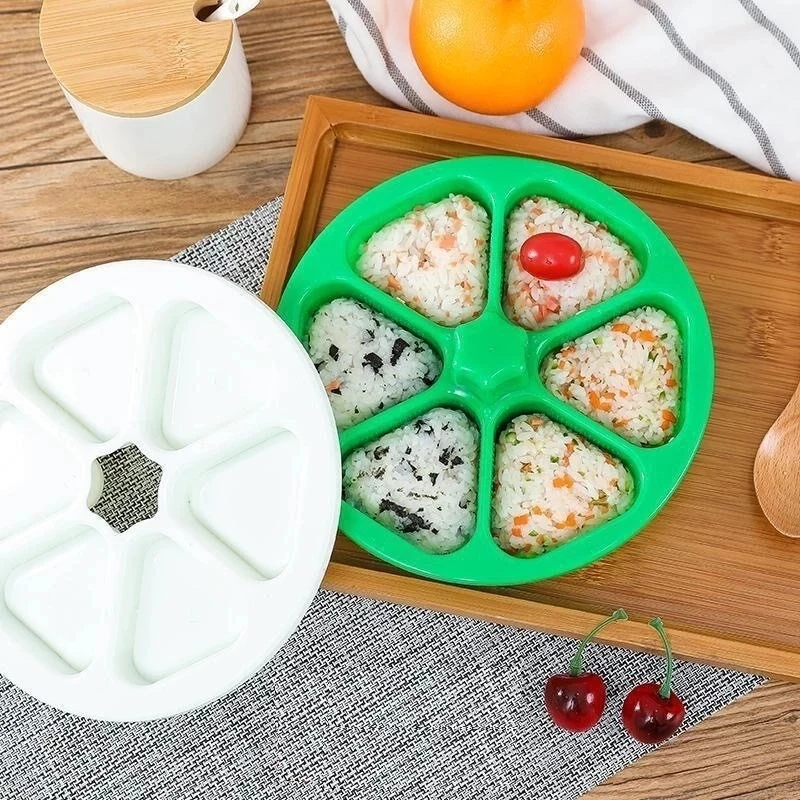 Newest DIY Sushi Mold Onigiri Rice Ball Food Press Triangular Sushi Maker Mold Sushi Kit Japanese Kitchen Tools Bento Box