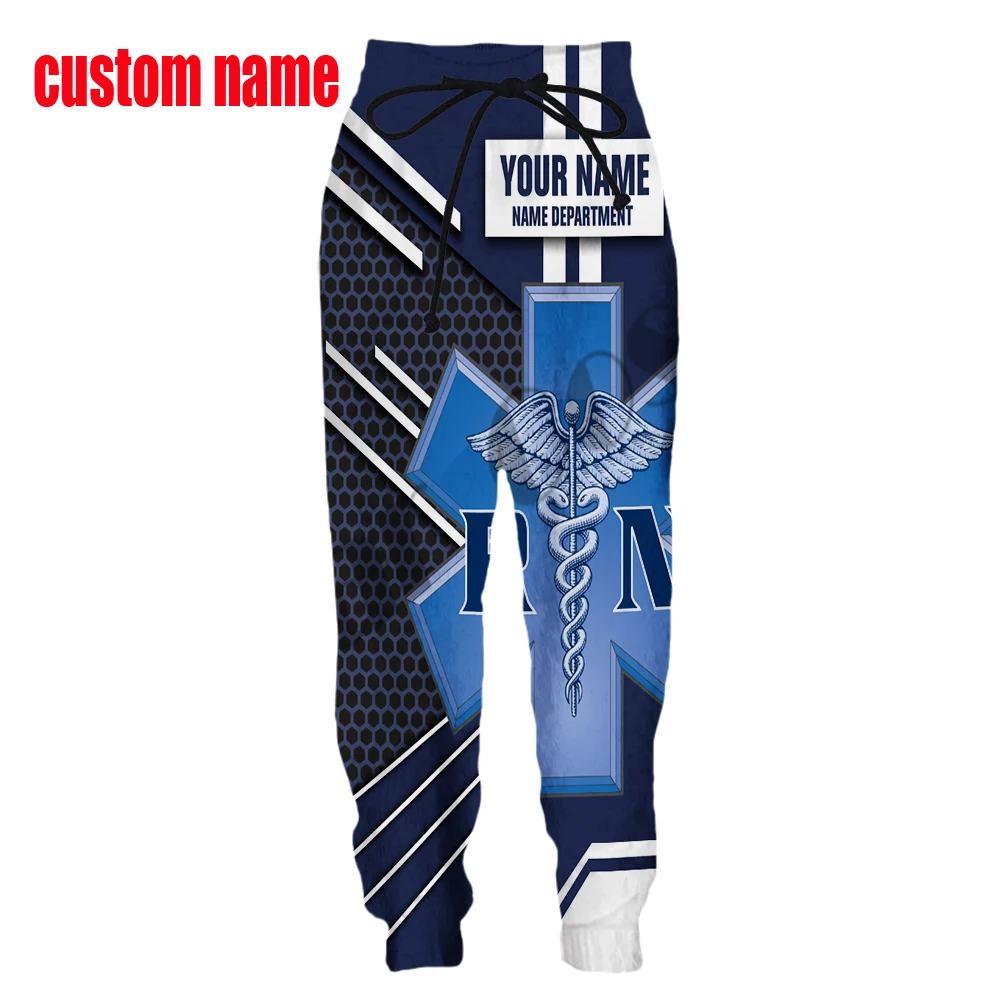 PLstar Cosmos 3DPrint Newest Nurse Custom Name Combo Set Joggers Unique Casual Unisex Streetwear Hoodies/Sweatshirt/Zip Q-1