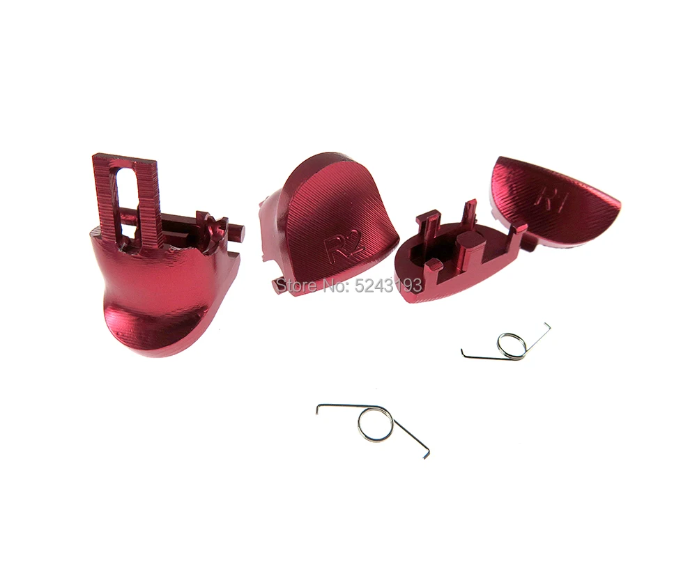 5 مجموعات مخصص معدن الألومنيوم L1 R1 L2 R2 موسع الزناد زر تحكم إصلاح لسوني بلاي ستيشن 4 PS4 برو JDM 040 JDS 040