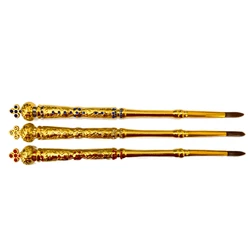 HTISOK Eastern Orthodox Church Holy Oil Brush Ceremonial Articles Metal ware Prayer Fountain Pen Gold Plating Orthodox Brush