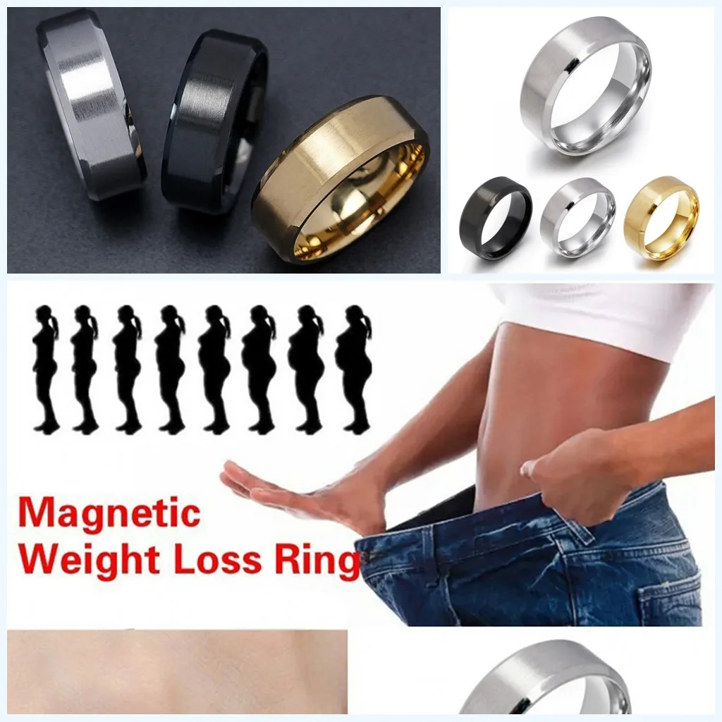 Weight Loss Ring Slimming Tools Fitness Reduce Weight Ring Stainless Steel Magnetic Rings Medical Magnetic