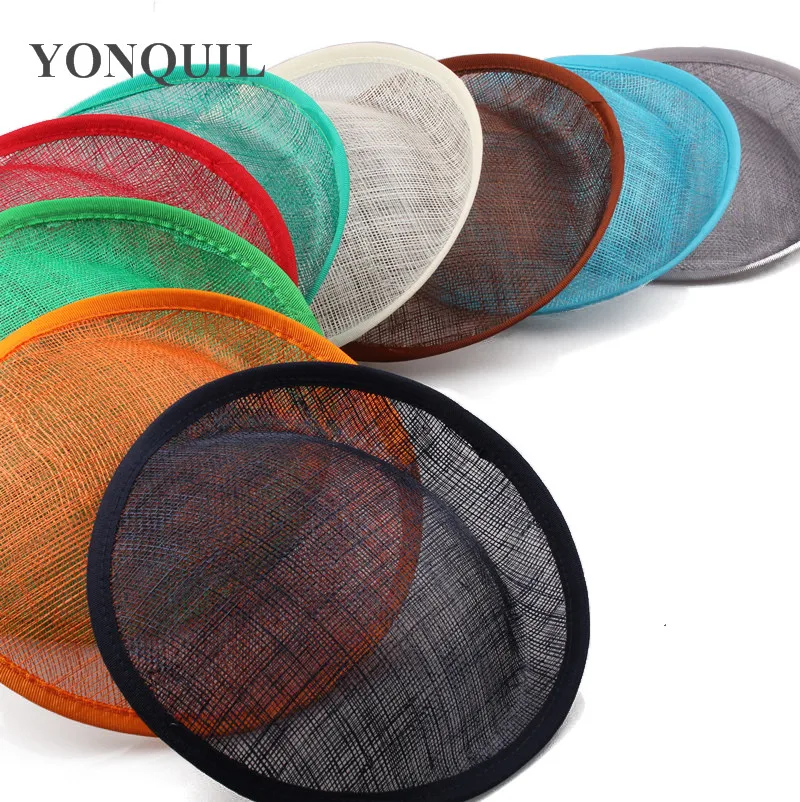 Multiple Colors 20 CM Sinamay Fascinator Base Make For Women Wedding Fascinator Hats Hair Accessories For Party Millinery Fedora