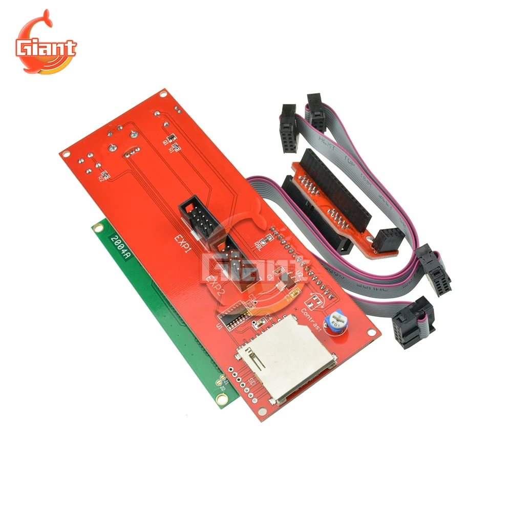 Imagem -02 - Display 3d Peças da Impressora Controlador Adaptador Inteligente Reprap Rampas 1.4 1.6 Mega 2560 Board 2004lcd Anet-a8 2004lcd
