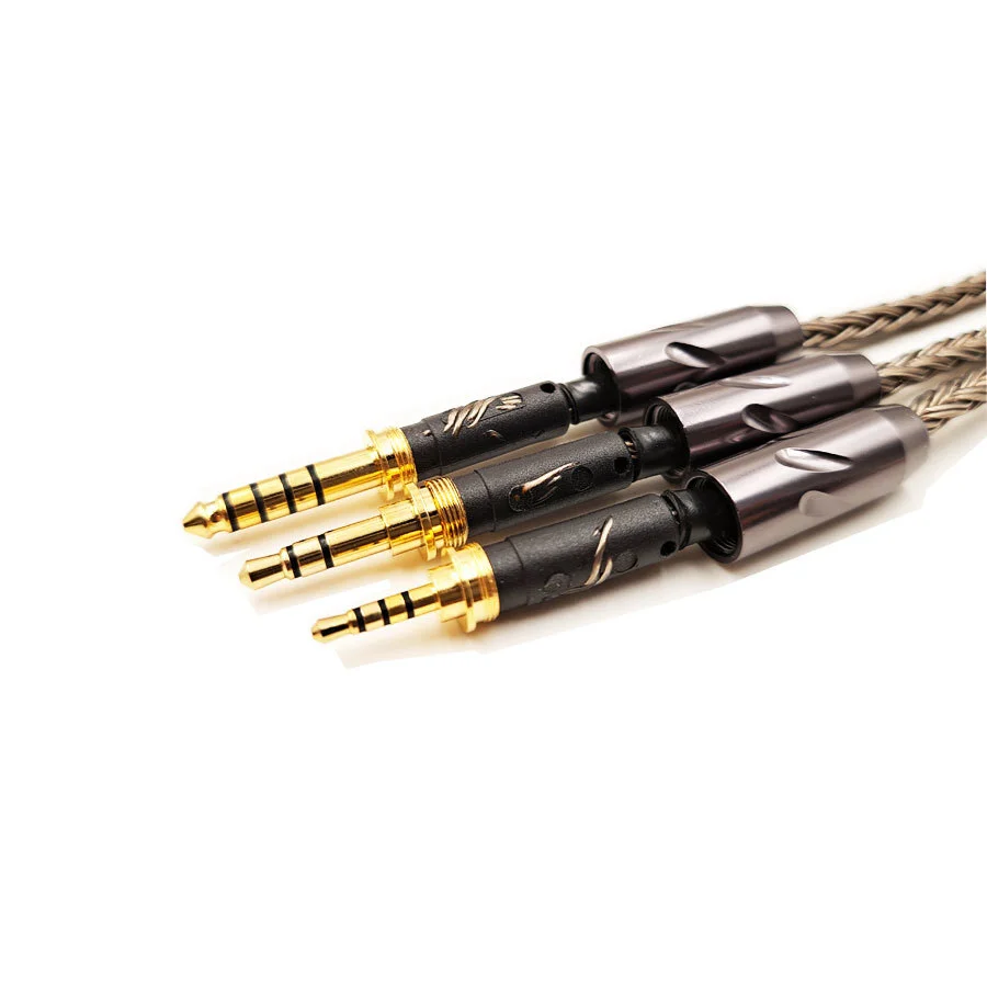 2.5 مللي متر/3.5 مللي متر/4.4 مللي متر التوازن كابل لسوني MDR-Z7/FiiO/Hifiman HE560 HE400se HE1000se 99.9999% واحد الكريستال النحاس ترقية خط