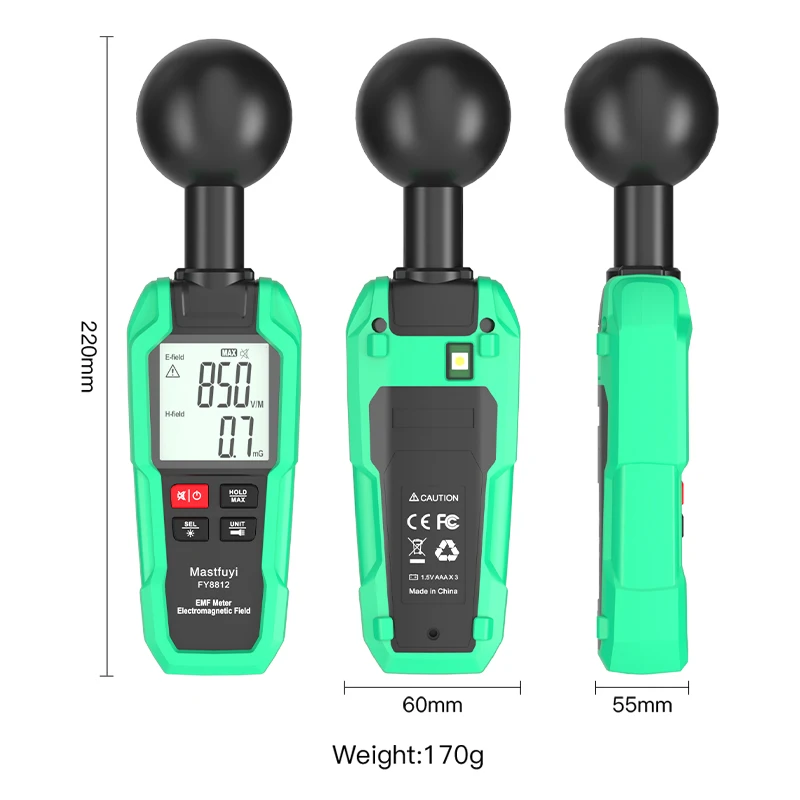 2021 nowy profesjonalny miernik EMF detektor promieniowania elektromagnetycznego Monitor wysokiej precyzji fali promieniowania Tester Ghost Meter