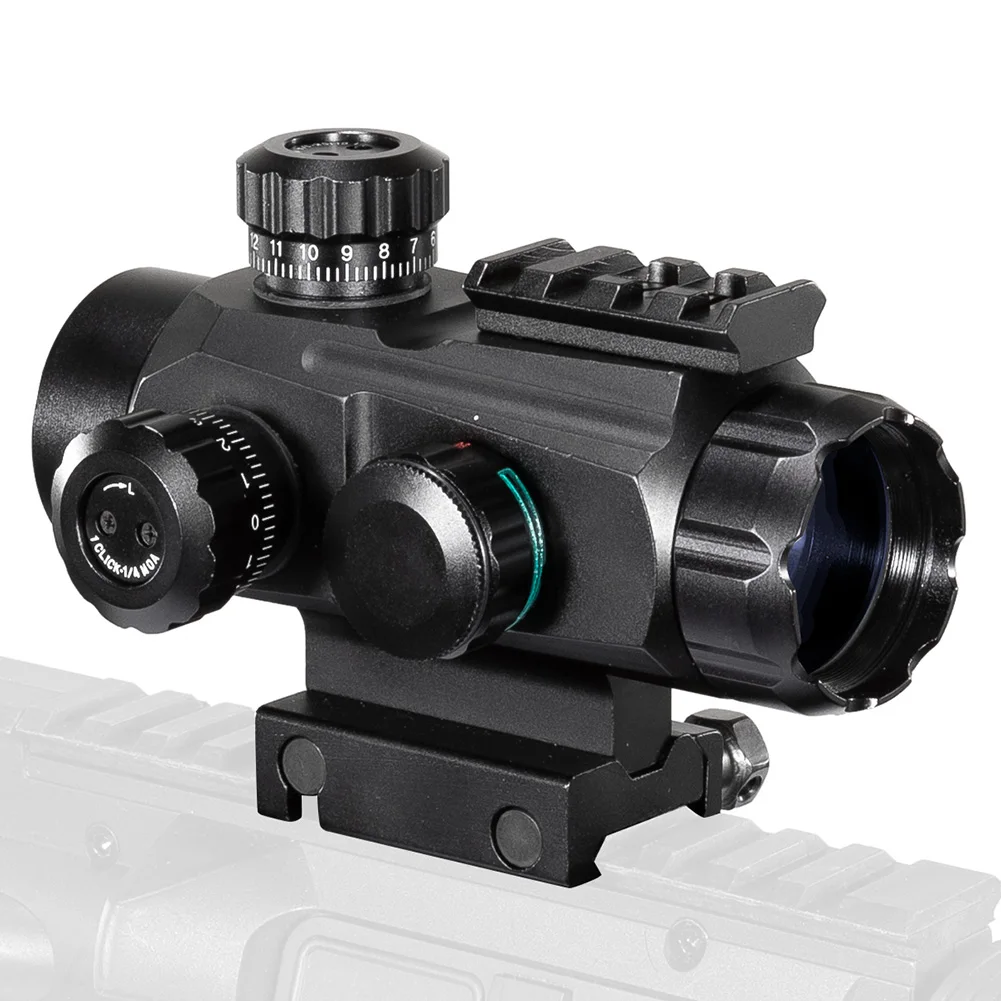 Imagem -03 - Fire Wolf-holographic Rifle Scope Mini Caça de Quatro Pontos Optical Air Gun Sight Adequado para 20 Milímetros Picatinny Rail 1x35 a rg