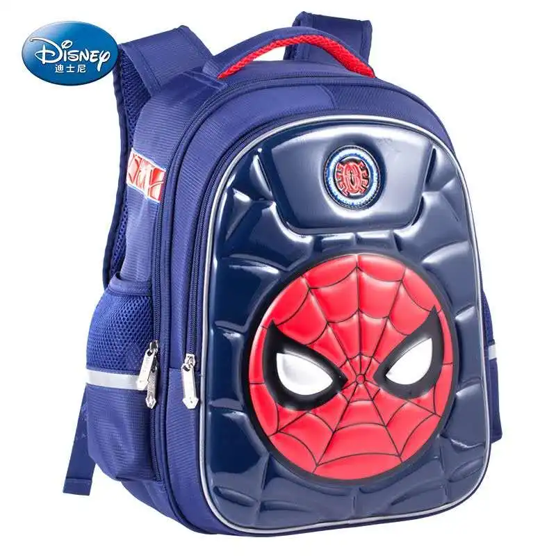 Disney 3D cartoon New school bags for boy iron spider man captain america super light primary school backpack mochila escolar