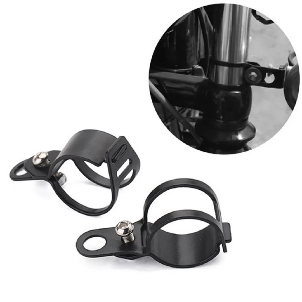 2 pcs/set Universal Motorcycle Turn Signal Light Relocation Fork Clamps Bracket Mount Lamp Holder For Motorbike Front Fork