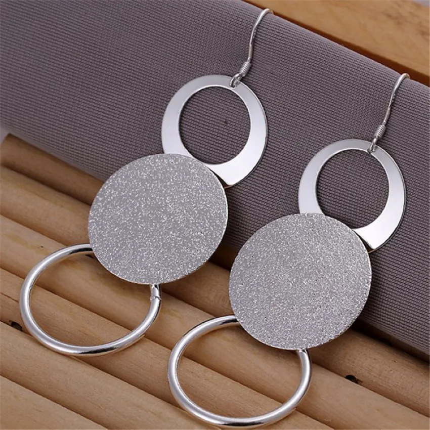 

925 Sterling Silver Long Earrings Ladies Fashion Jewelry Holiday Gifts Classic Retro Earrings Wedding Exquisite