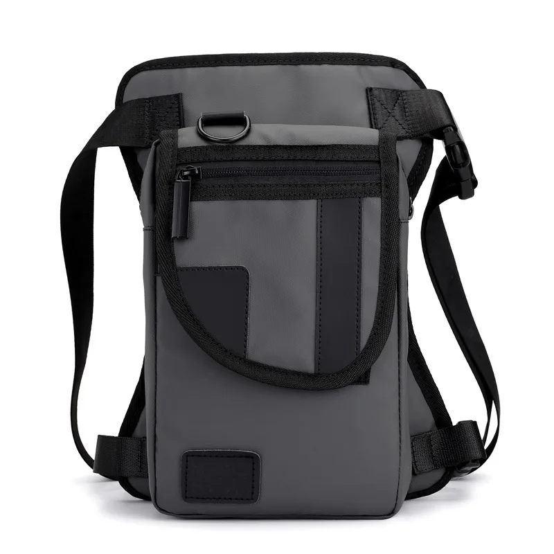 

Men Nylon Leg Bags Waist Fanny Pack Rivets Drop Belt Hip Messenger Shoulder Bag