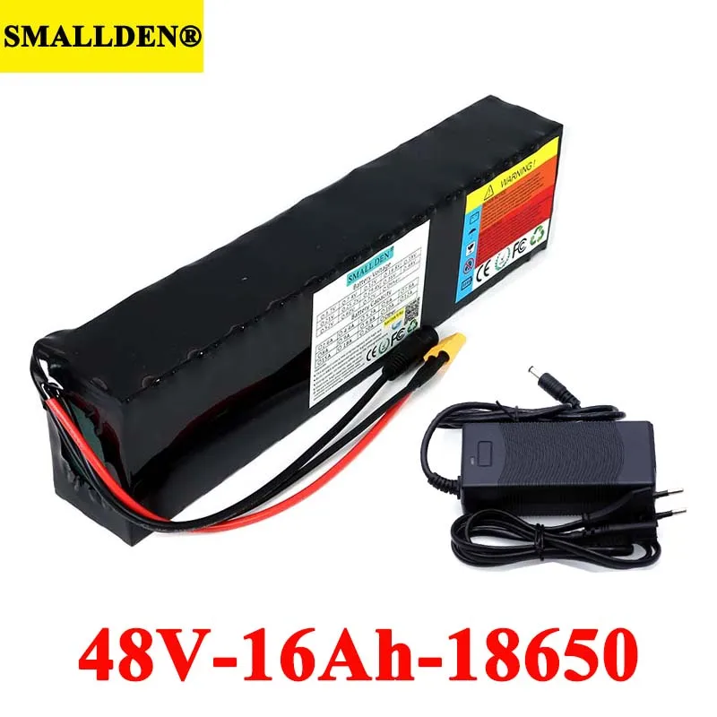 

48V 16000mAh E-bike battery 18650 13S 16Ah li-ion battery pack bike conversion kit 500W 1000w and Charger XT60 Plug