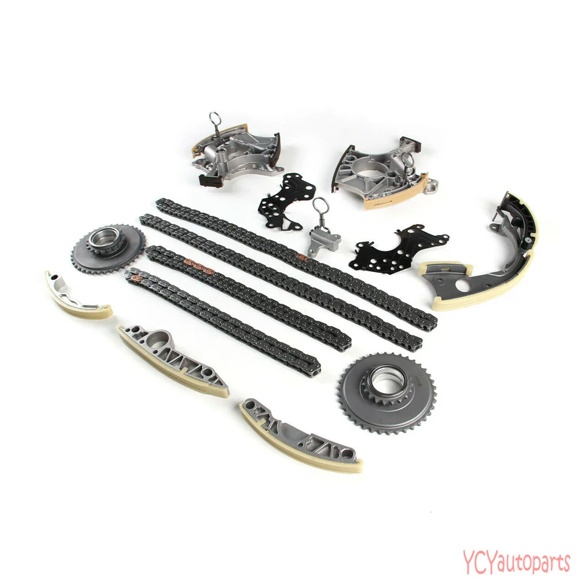 Engine Timing Chain Tensioner Gear Rail Guide Kit Fit For Audi A4 A6 A8 S8 Quattro 3.2L 2.4L AUK BKH BYU BWD