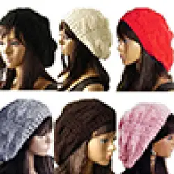 2021 Women's Lady winter warm Braided hat Baggy Beanie Crochet Hat Ski Knitted Cap Christmas Gifts for female берет женский