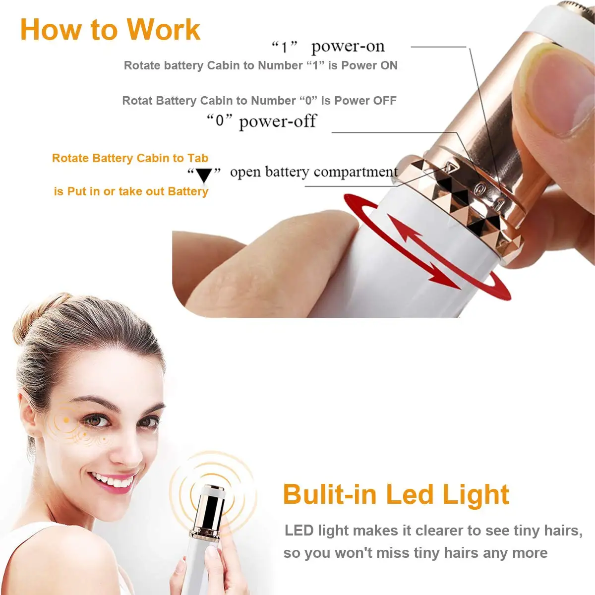 2022 Cơ Thể Mặt Cổ Chân Mini Tông Đơ Cắt Lông Mày Di Động Điện Tẩy Son Môi Hình Không Đau An Toàn Thân Dụng Cụ Máy Tẩy Nhổ Lông