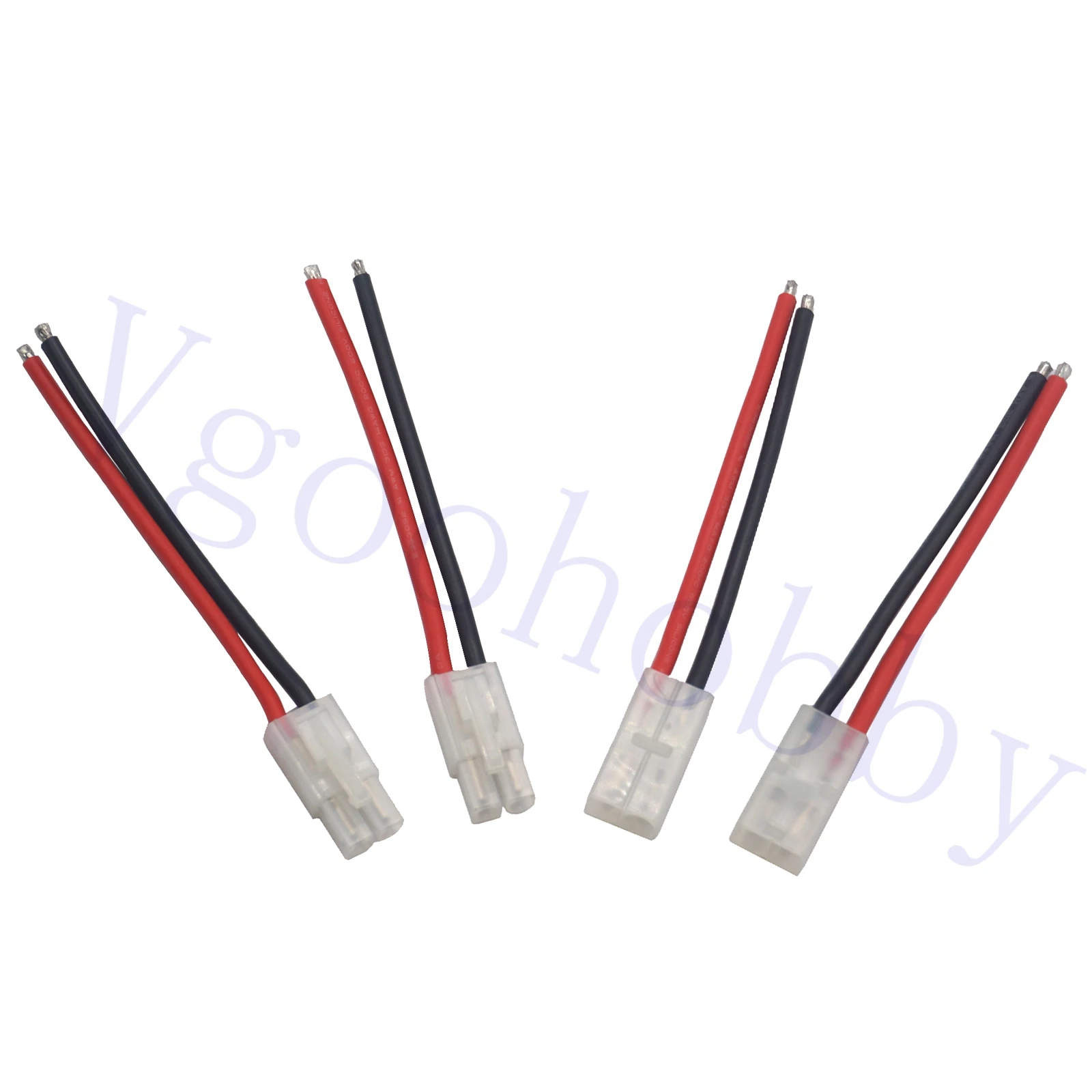 4Pairs Tamiya Style Plug Male Female Connector Adapter with 10cm 14AWG Silicon Wire Cable for RC Car Lipo Battery Charger