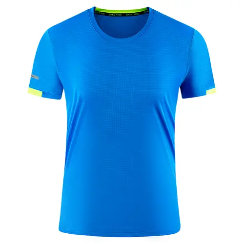 Summer Men’s And Women’s Quick-drying T-shirt Custom Logo Printing Embroidery Team Sportswear Running Shirt, 99.9% Fiber - Image 7