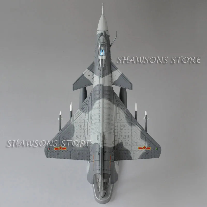 Modelo de avión militar fundido a presión, juguete de Jian-10, China, Jet Fighter, réplica coleccionable, 1:72