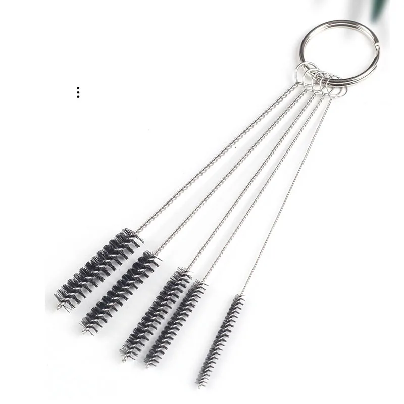 1Set Nylon Stainless Steel Tobacco Smoking Cleaning Brushes Accessory For Tobacco Pipe Smoke Tube Cleaning Tools