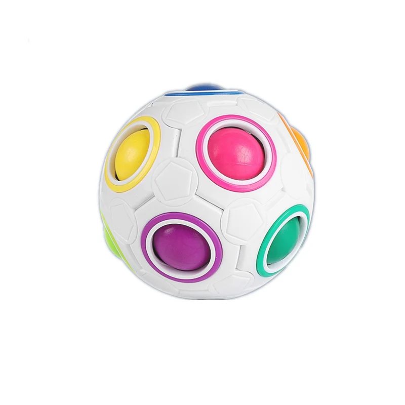 Moyu Bal Magische Kubus 20 Gat Regenboog Balll Magic Cube Rainbow Cube Ouder-kind Games Football Cube Educatief Speelgoed voor Kinderen