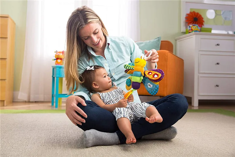 Jouets en peluche pour bébé de 0 à 12 mois, hochets en promotion, pour poussette et landau, W15 * H36