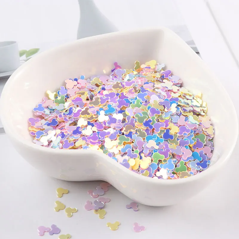 Monkey Head Ice Cream Mixed Colors Nail Sequins For Craft DIY Wedding Decoration Clay Filler Nail Art Stickers Slice Decorations