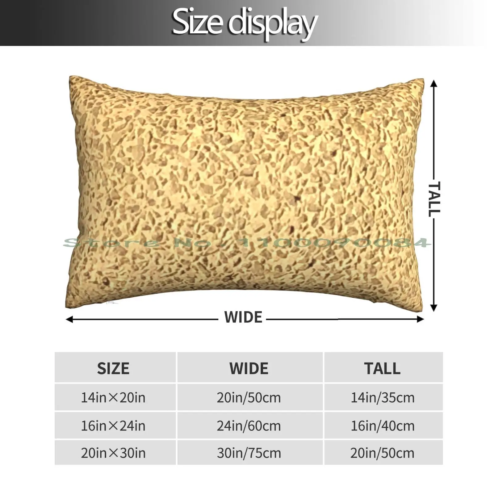 Cobblestone Pattern Pillow Case 20x30 50*75 Sofa Bedroom Optical Illusion Visual Illusion Physical Illusion Physiological