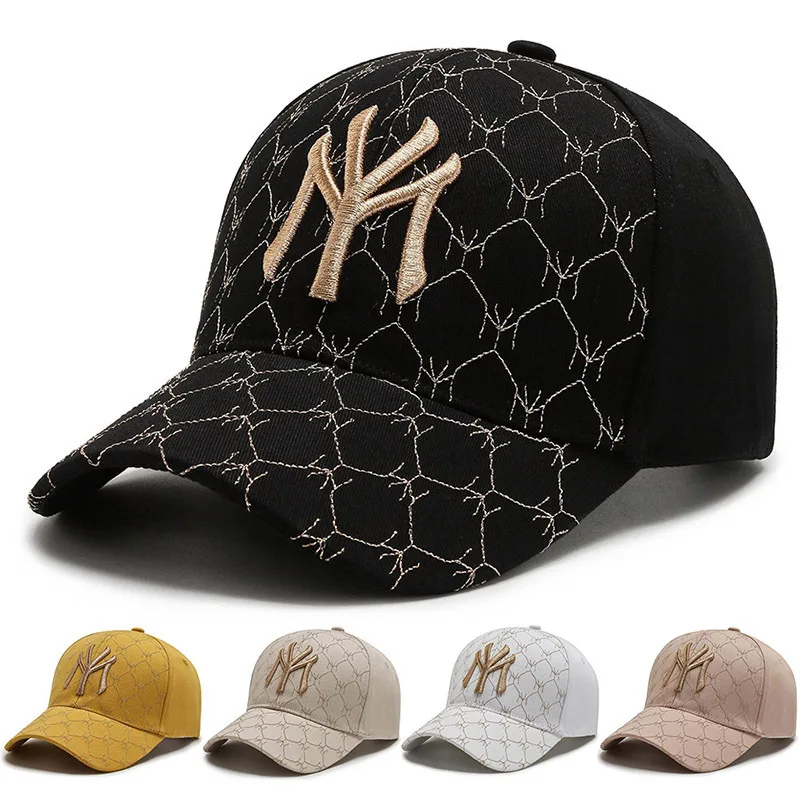 

New hat female my gold thread embroidery fashion brand casual baseball cap spring autumn outdoor sports sunshade hats for men