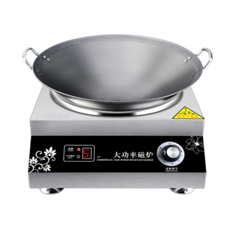 Single-curved Induction Cooker Household Frying Stove Electric Stove  5000W/220V Frying Pan Electric Magnetic Stove