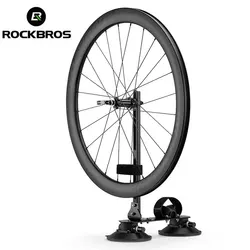 ROCKBROS Suction Cup Wheel Frame Bike Carrier Car Rack Quick Hub Install MTB Road Bike Universal Travel Wheel Frame