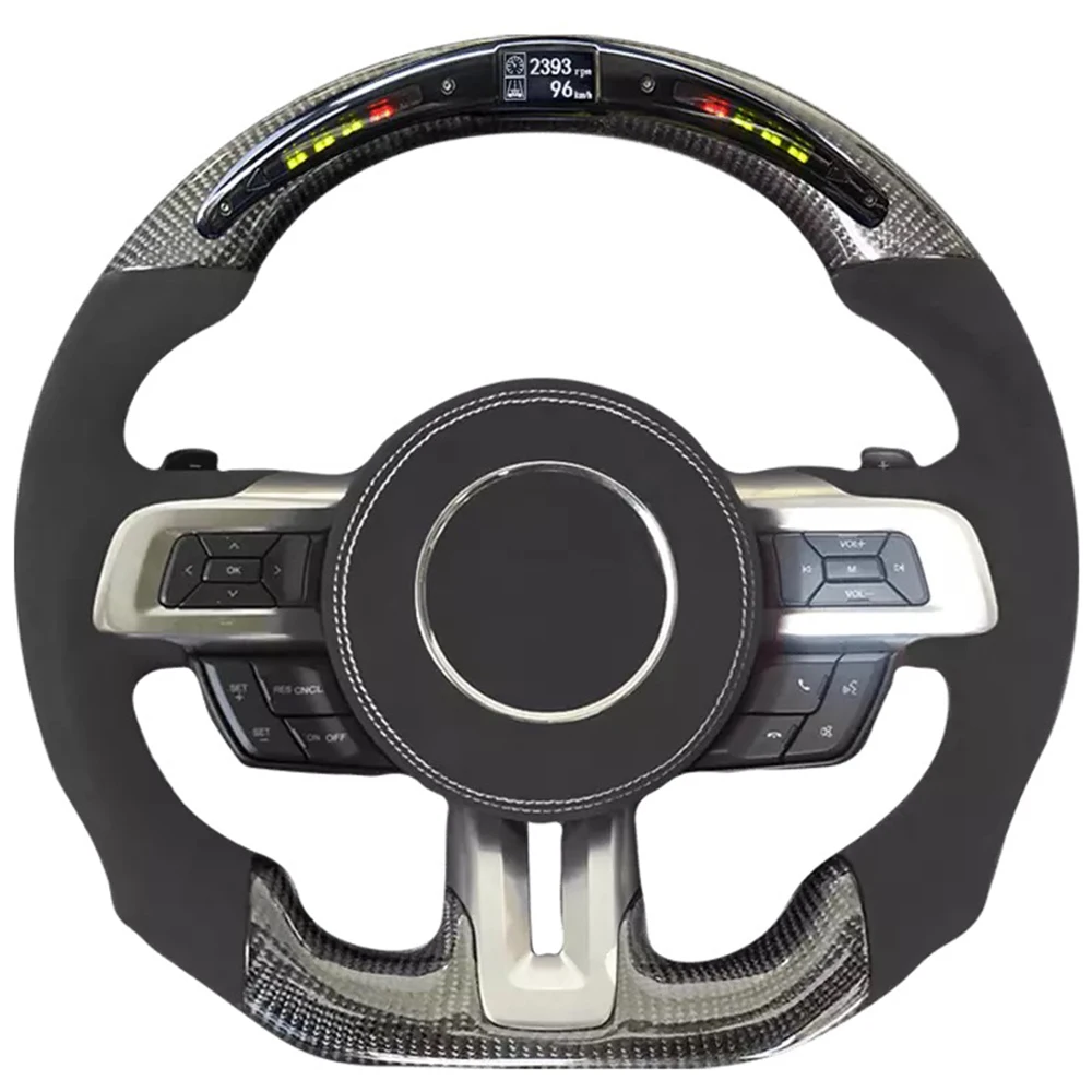 For Ford Mustang 2015, 2016, 2017, 2018, 2019 carbon fiber racing steering wheel