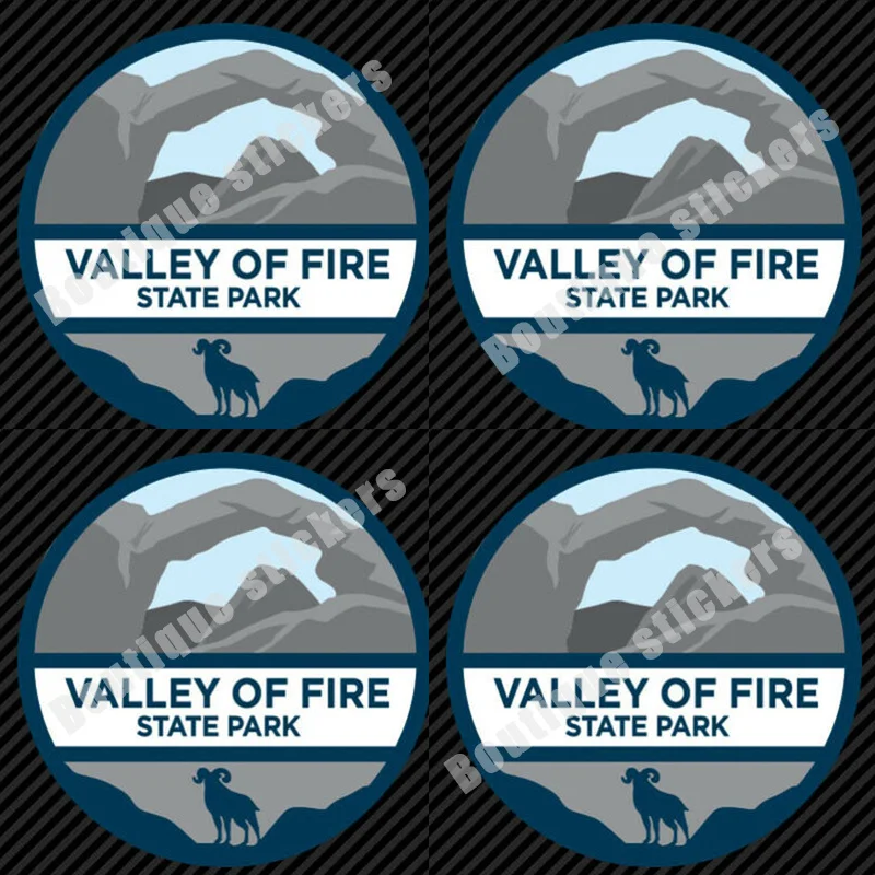 4X Valley of Fire State Park Sticker Die Cut Vinyl Nevada State Park Lake Mead Hot Sale Waterproof Decal Car Decorative Sticker